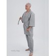 Костюм домашний из вафельного полотна Унисекс (серый) рис.4